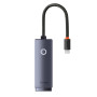 Перехідник Baseus Lite Series Type-C to RJ45 LAN Port 1000Mbps Aluminum Alloy (WKQX000313)