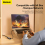 Перехідник Baseus Lite Series Type-C to RJ45 LAN Port 1000Mbps Aluminum Alloy (WKQX000313)