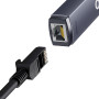 Перехідник Baseus Lite Series Type-C to RJ45 LAN Port 1000Mbps Aluminum Alloy (WKQX000313)
