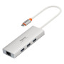 USB-C HUB Baseus PortalJoy Series (Type-C to USB3.0*3+RJ45) (B00053003S11-00)