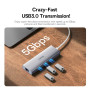 USB-C HUB Baseus PortalJoy Series (Type-C to USB3.0*3+RJ45) (B00053003S11-00)