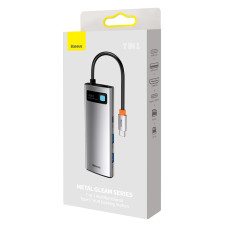 USB-C HUB Baseus Metal Gleam Series 7in1（Type-C to HDMI+USB3.0*2+Type-C+PD+SD,TF) (WKWG020113)
