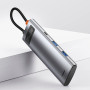 USB-C HUB Baseus Metal Gleam Series 7in1 (Type-C to HDMI+USB3.0*2+Type-C+PD+SD,TF) (WKWG020113)