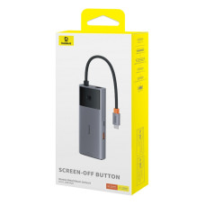 USB-C HUB Baseus Metal Gleam Series II  6in1 (Type-C to HDMI+USB3.2*2+Type-C+PD+RJ45) (B00061802813-00)