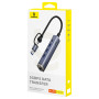 USB-C HUB Baseus UltraJoy Series 4-Port HUB AIR (USB+Type-C to USB3.0*3+RJ45+Type-C) (B0005280B811-14)