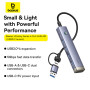 USB HUB Baseus UltraJoy Series 4-Port AIR (USB+Type-C to USB3.0*4+Type-C) (B0005280B811-13)