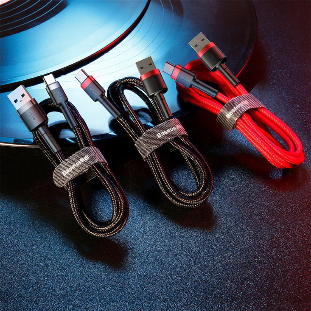 Data Cable Baseus Cafule Type-C 2A 2m (CATKLF-CG1)