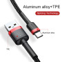 Data Cable Baseus Cafule Type-C 2A 2m (CATKLF-CG1)