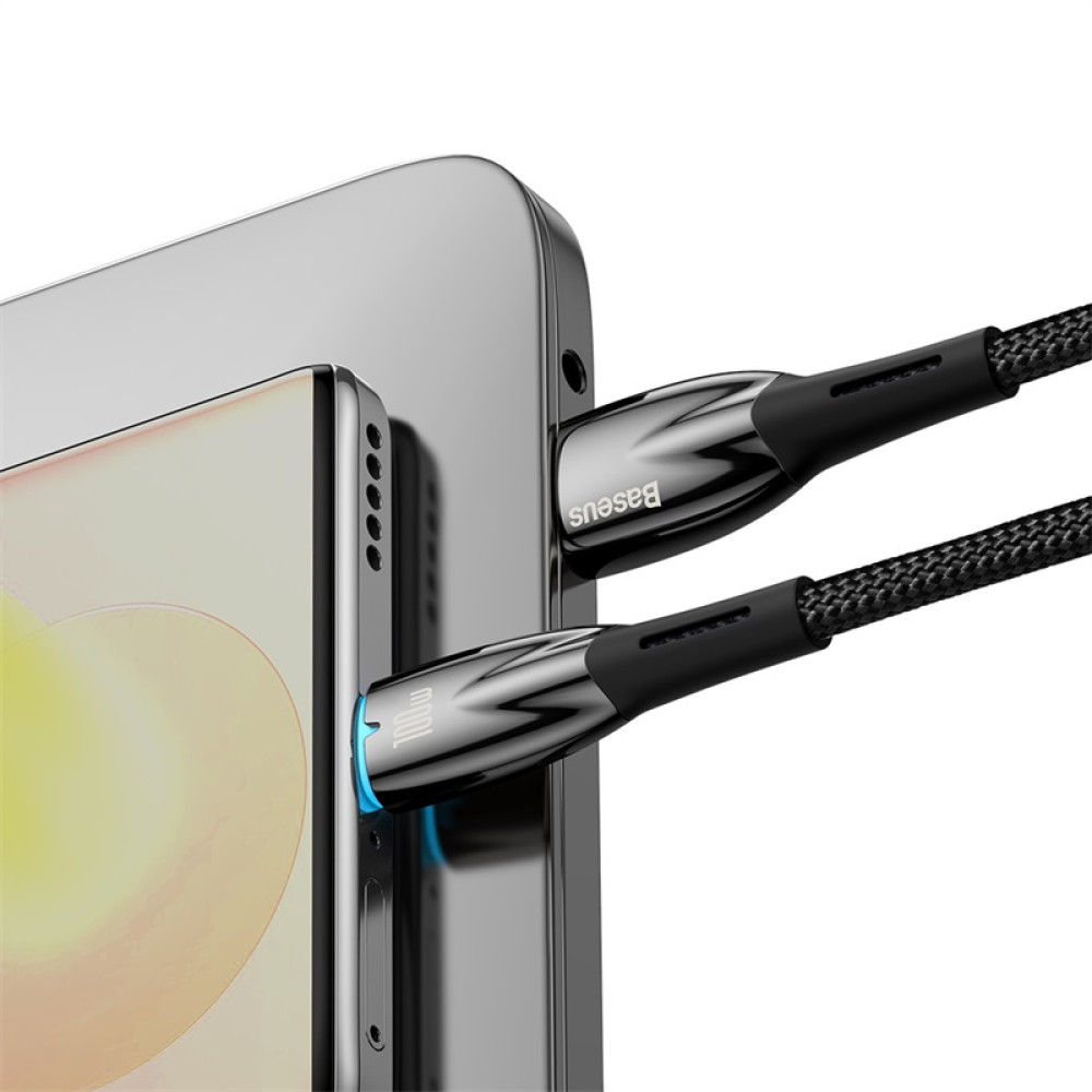 Data Cable Baseus Glimmer Series  Type-C 100W 2m (CADH000501)