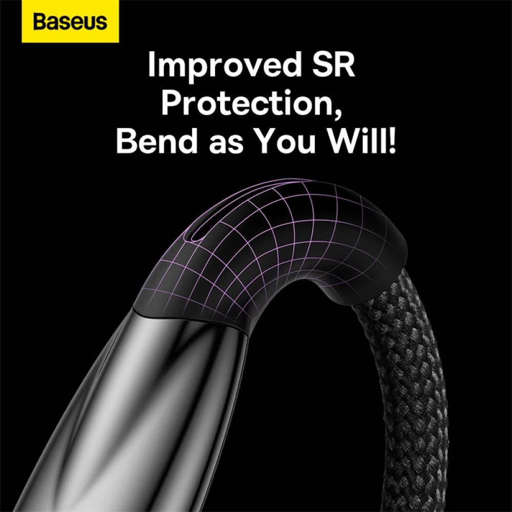 Data Cable Baseus Glimmer Series  Type-C 100W 2m (CADH000501)