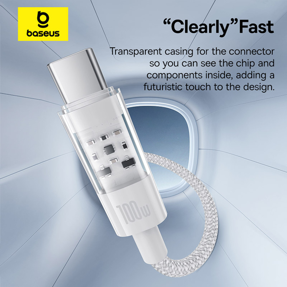 Data Cable Baseus Gem Type-C 100W 1m (P10373002111-00)