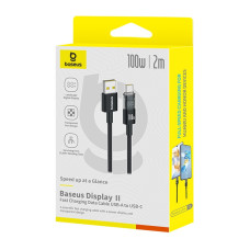 Data Cable Baseus Display 2 Type-C 100W 2m (P10382701111-00)