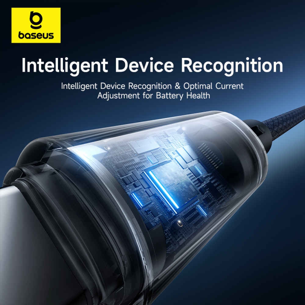 Data Cable Baseus Lit Button-Control Type-C 100W 1m (P10379002121-00)