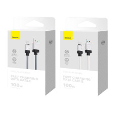 Data Cable Baseus CoolPlay Type-C 100W 1m (CAKW000601, CAKW000602)