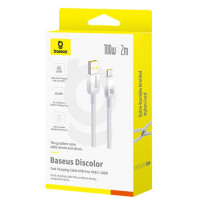 Data Cable Baseus Discolor Fast Charging Type-C 100W 2m (E0420803)