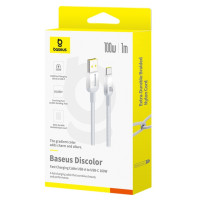 Data Cable Baseus Discolor Fast Charging Type-C 100W 1m (E0420802)