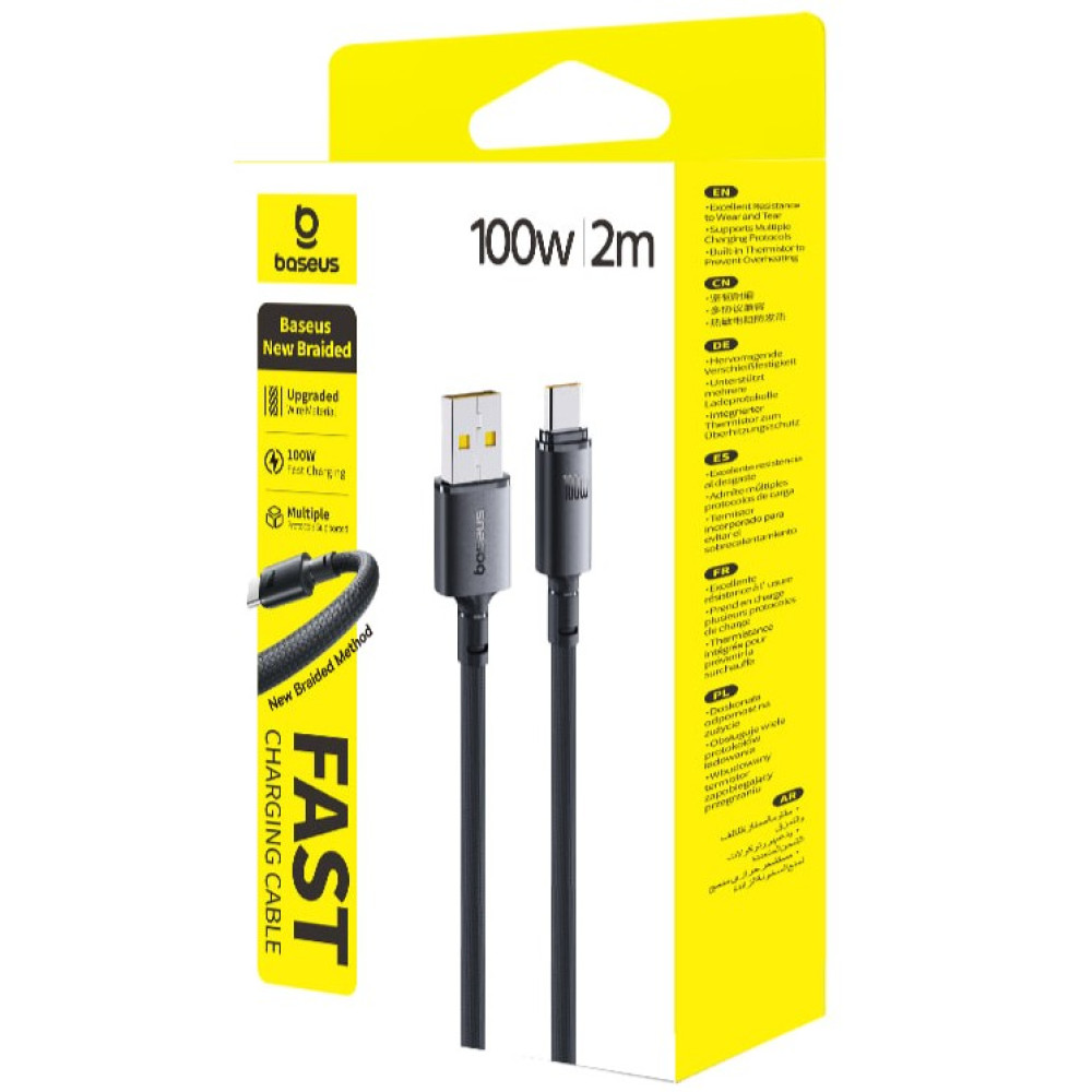 Data Cable Baseus New Braided FC Type-C 100W 2m (E0426W02)