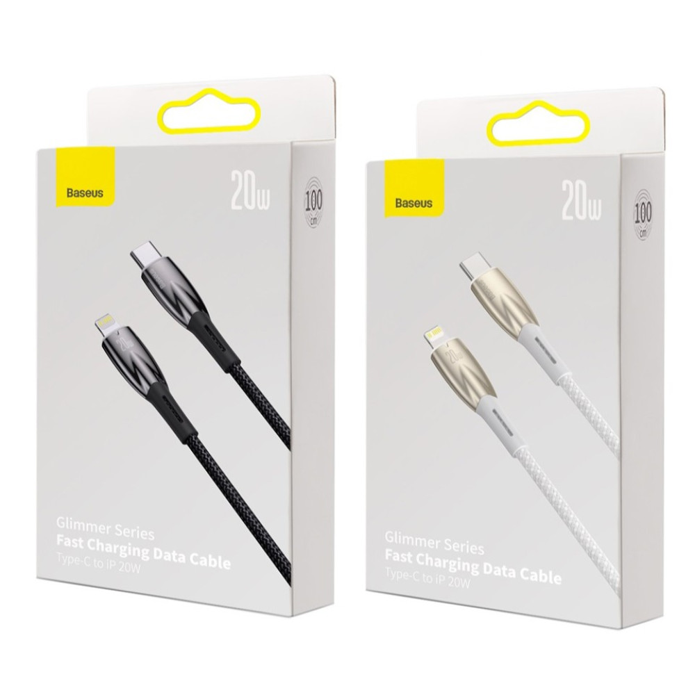 Data Cable Baseus Glimmer Series Type-C to Lightning 20W 1m (CADH000001,CADH000002,CADH000003)