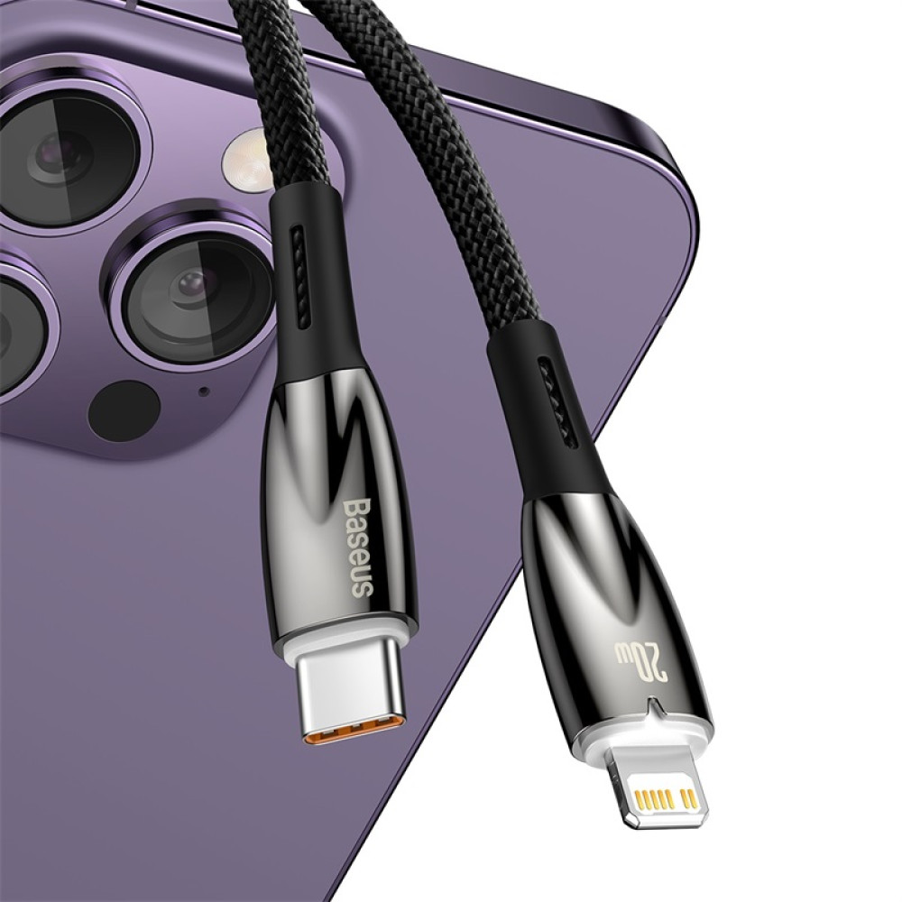Data Cable Baseus Glimmer Series Type-C to Lightning 20W 1m (CADH000001,CADH000002,CADH000003)