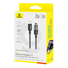 Data Cable Baseus Display 2 Type-C to Lightning 20W 2m (P10382703121-01)