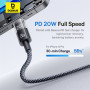 Data Cable Baseus Display 2 Type-C to Lightning 20W 2m (P10382703121-01)