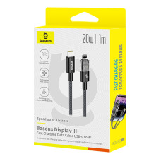Data Cable Baseus Display 2 Type-C to Lightning 20W 1m (P10382703121-00)