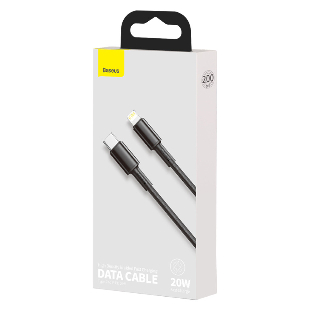 Data Cable Baseus High Density Braided Type-C to Lightning 20W 2m (CATLGD-A01)