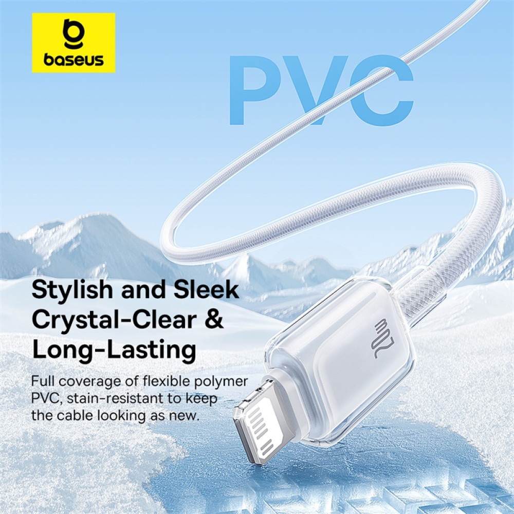Data Cable Baseus Crystal Type-C to Lightning 20W 1m (P10383101211-00)