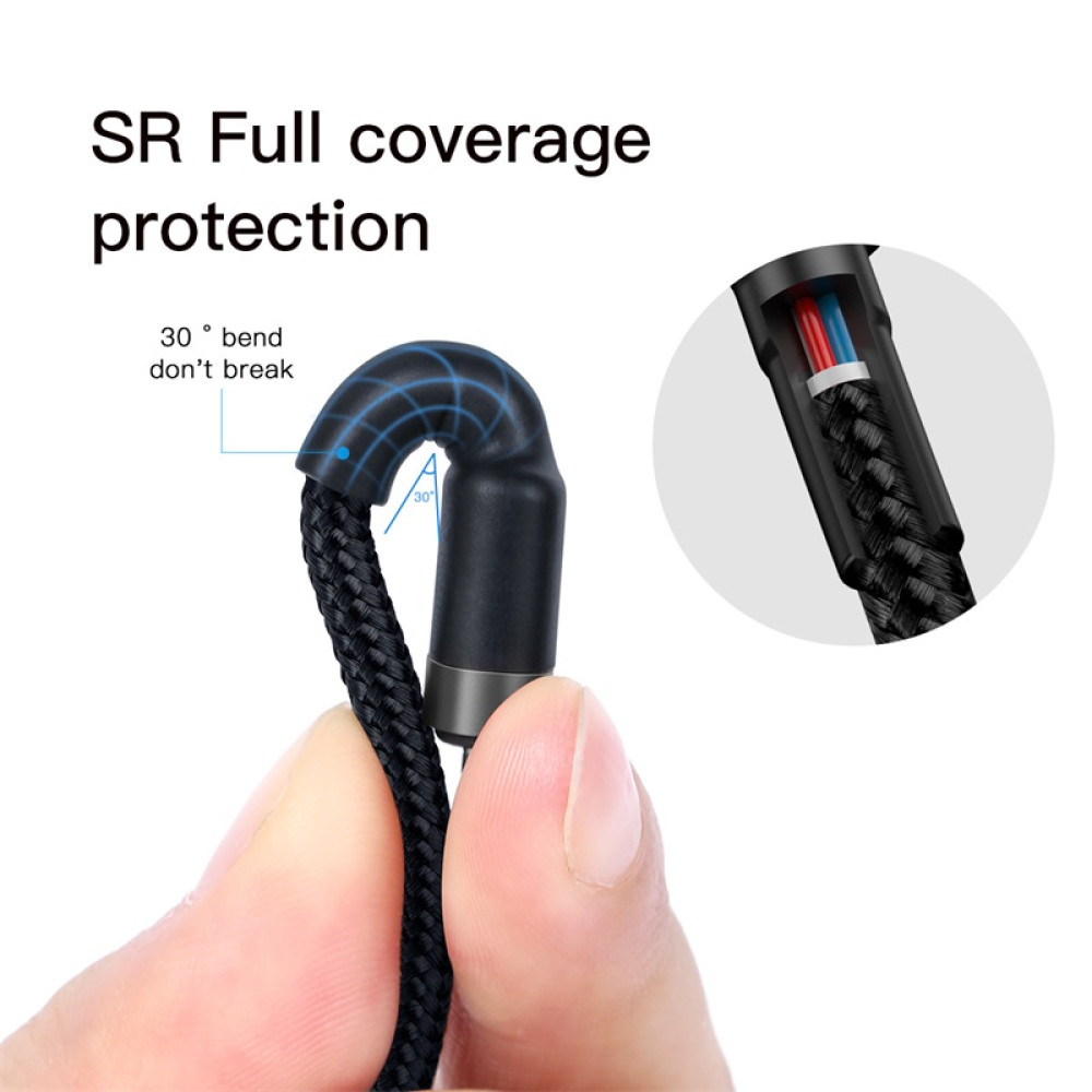 Data Cable Baseus Cafule flash Type-C to Type-C 60W 1m (CATKLF-GG1, CATKLF-G91)