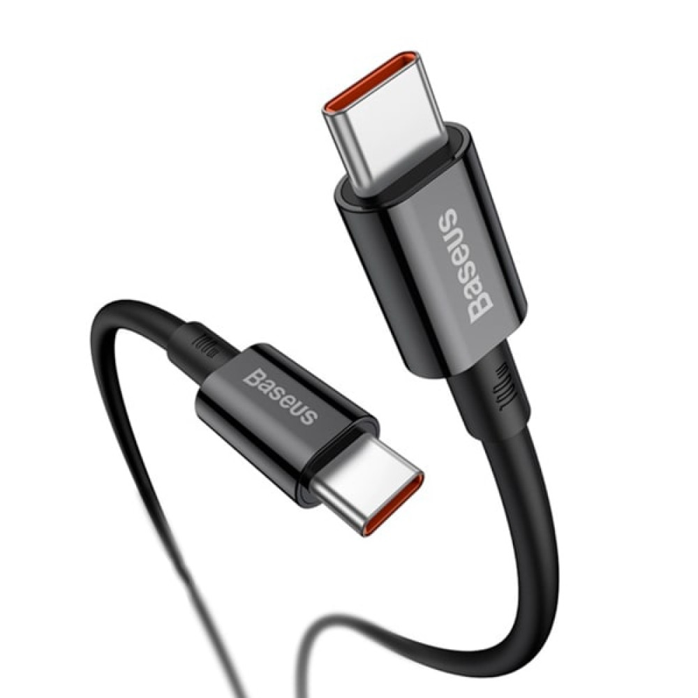 Data Cable Baseus Superior Series Type-C to Type-C 100W 1m (CATYS-B01, CATYS-B02)
