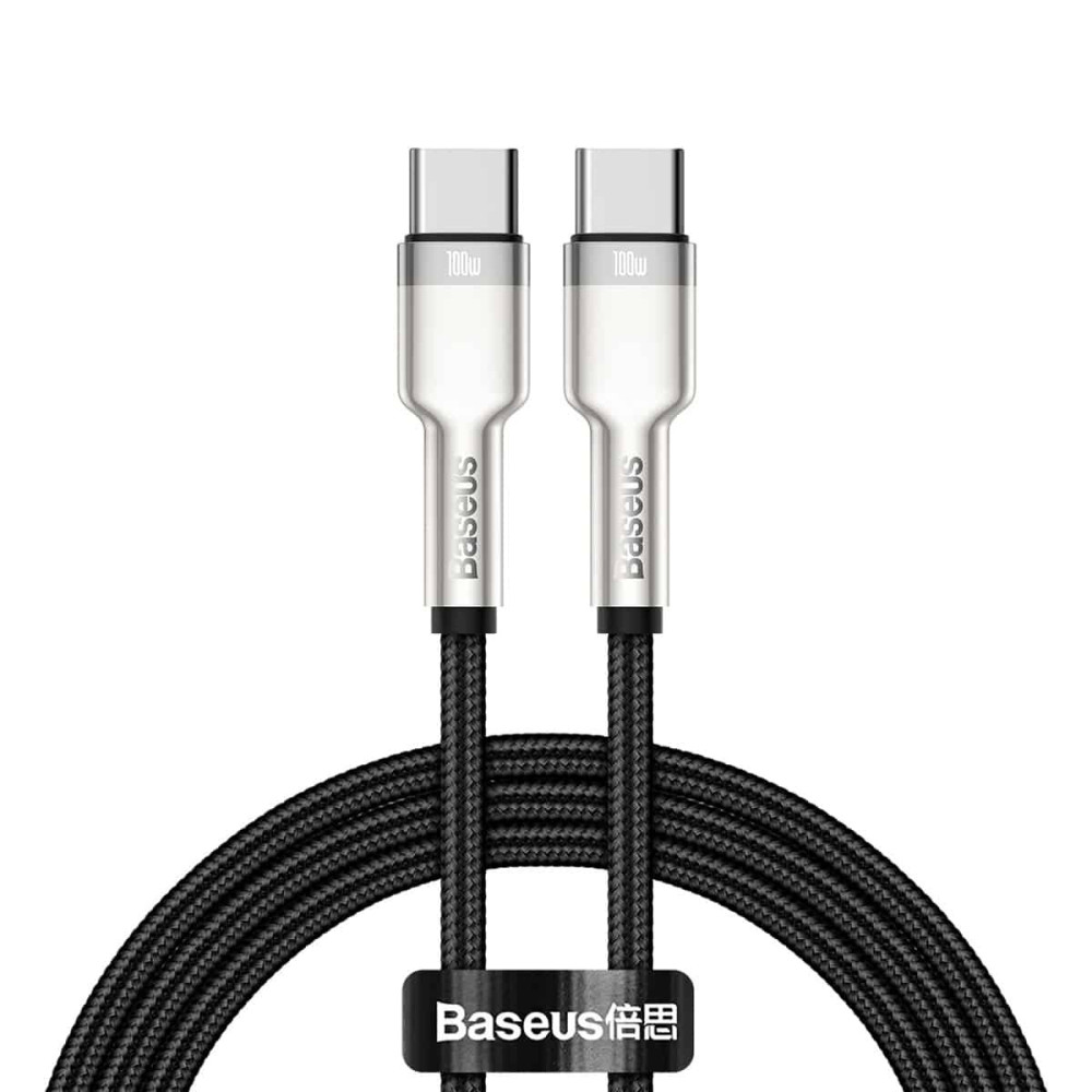 Data Cable Baseus Cafule Metal Series Type-C to Type-C 100W 1m (CATJK-C01)