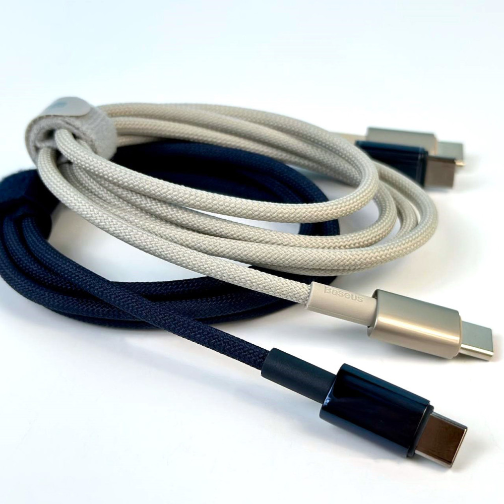 Data Cable Baseus Tungsten Gold Type-C to Type-C 100W 1m (CATWJ-01)