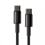 Data Cable Baseus Tungsten Gold Type-C to Type-C 100W 1m (CATWJ-01)