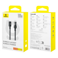 Data Cable Baseus Gem Type-C to Type-C 100W 1m (P10373000111-00)
