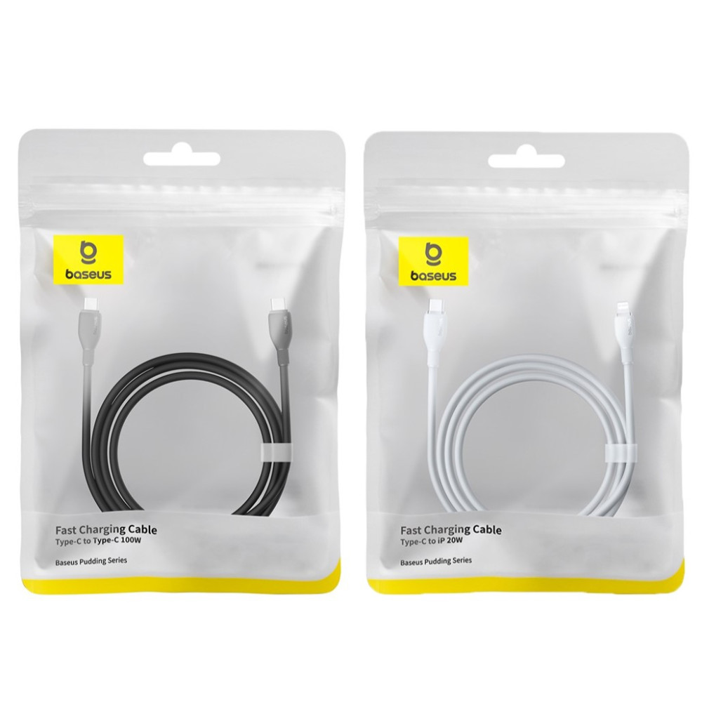 Data Cable Baseus Pudding Series Type-C to Type-C 100W 2m (P10355702221-01)