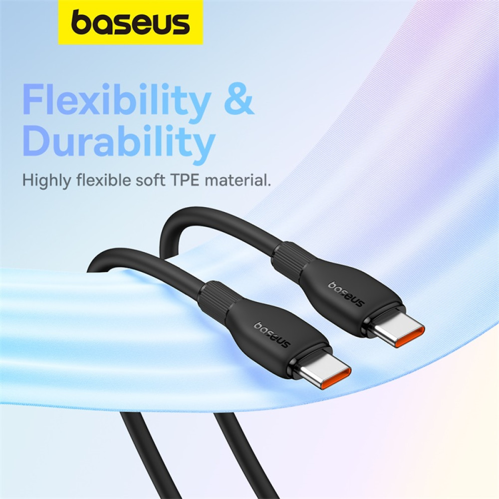 Data Cable Baseus Pudding Series Type-C to Type-C 100W 2m (P10355702221-01)
