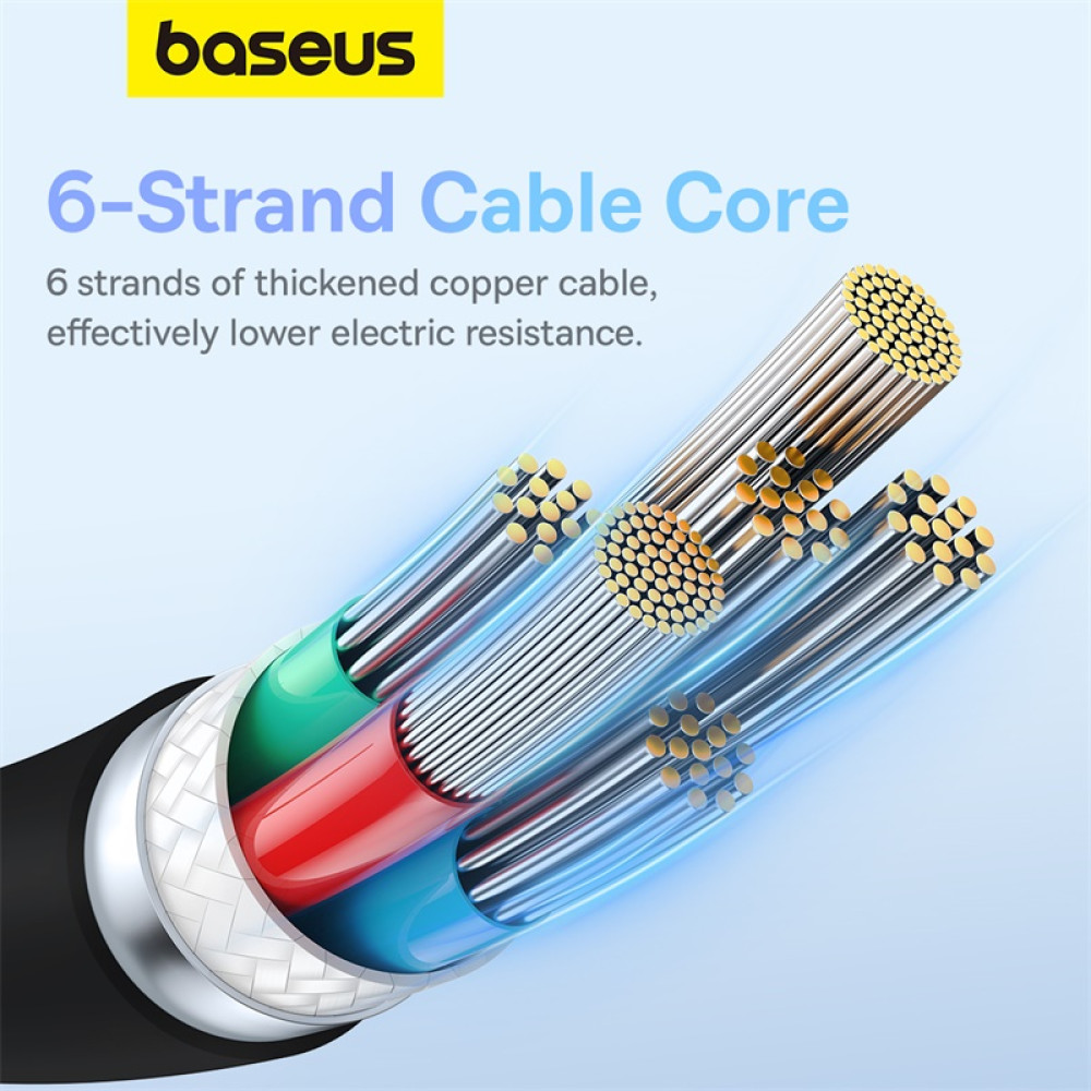 Data Cable Baseus Pudding Series Type-C to Type-C 100W 2m (P10355702221-01)