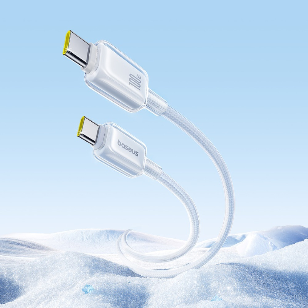 Data Cable Baseus Crystal Type-C to Type-C 100W 2m (P10383100211-01)