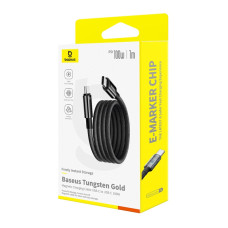 Data Cable Baseus Tungsten Gold Magnetic Type-C to Type-C 100W 1m (P10319805111-00)
