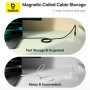 Data Cable Baseus Tungsten Gold Magnetic Type-C to Type-C 100W 1m (P10319805111-00)
