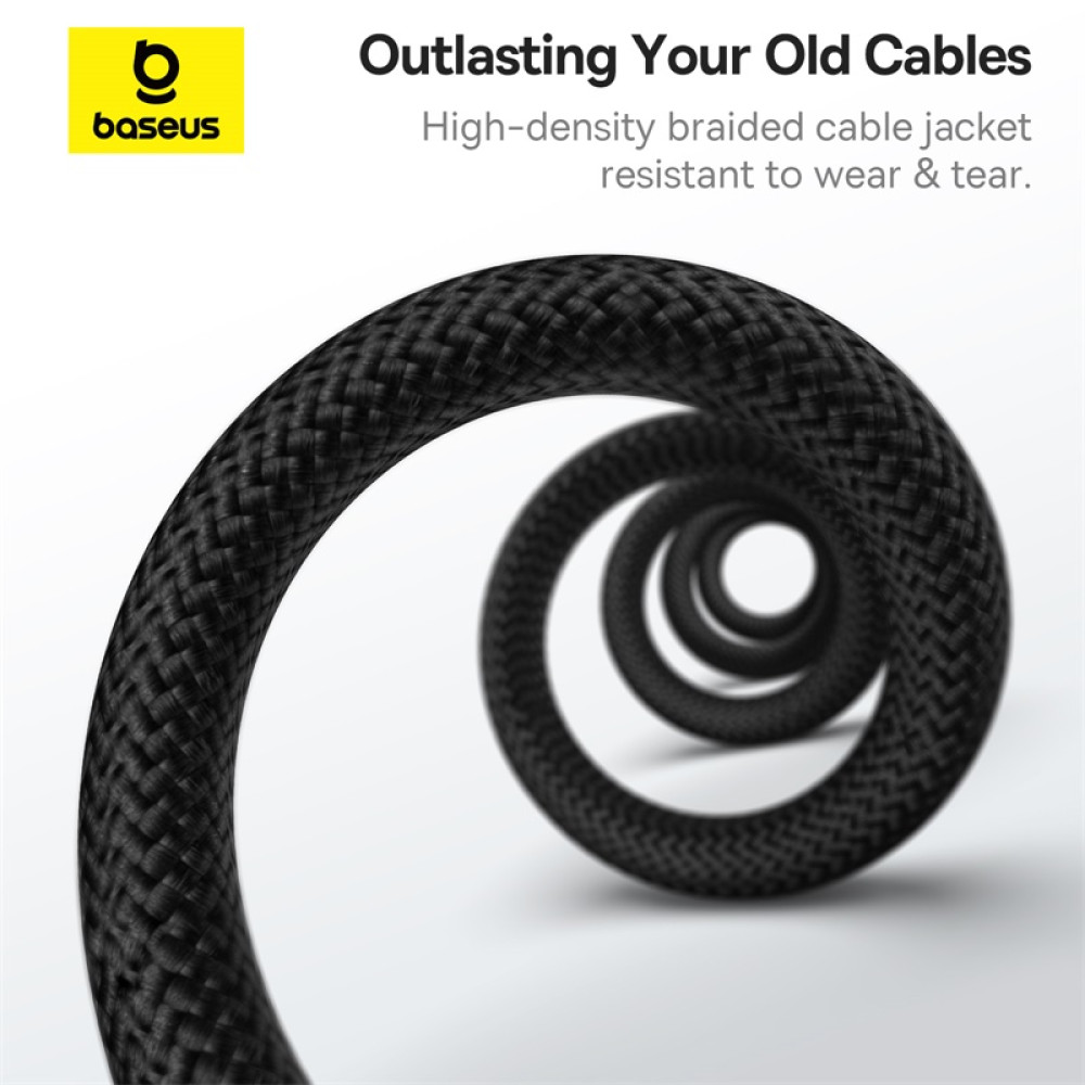 Data Cable Baseus Tungsten Gold Magnetic Type-C to Type-C 100W 1m (P10319805111-00)