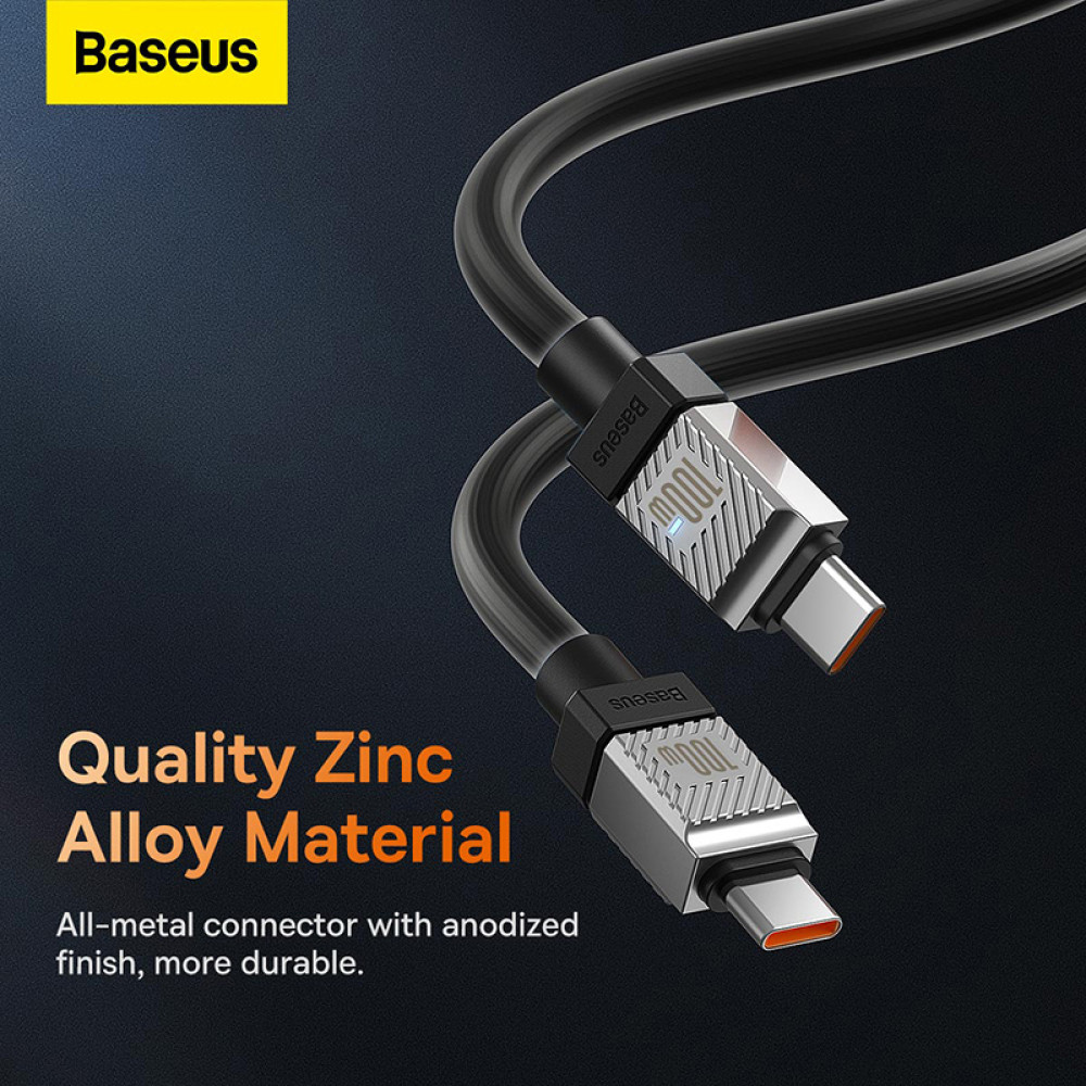 Data Cable Baseus CoolPlay Series Fast Charging Type-C to Type-C 100W 2m (CAKW000301)