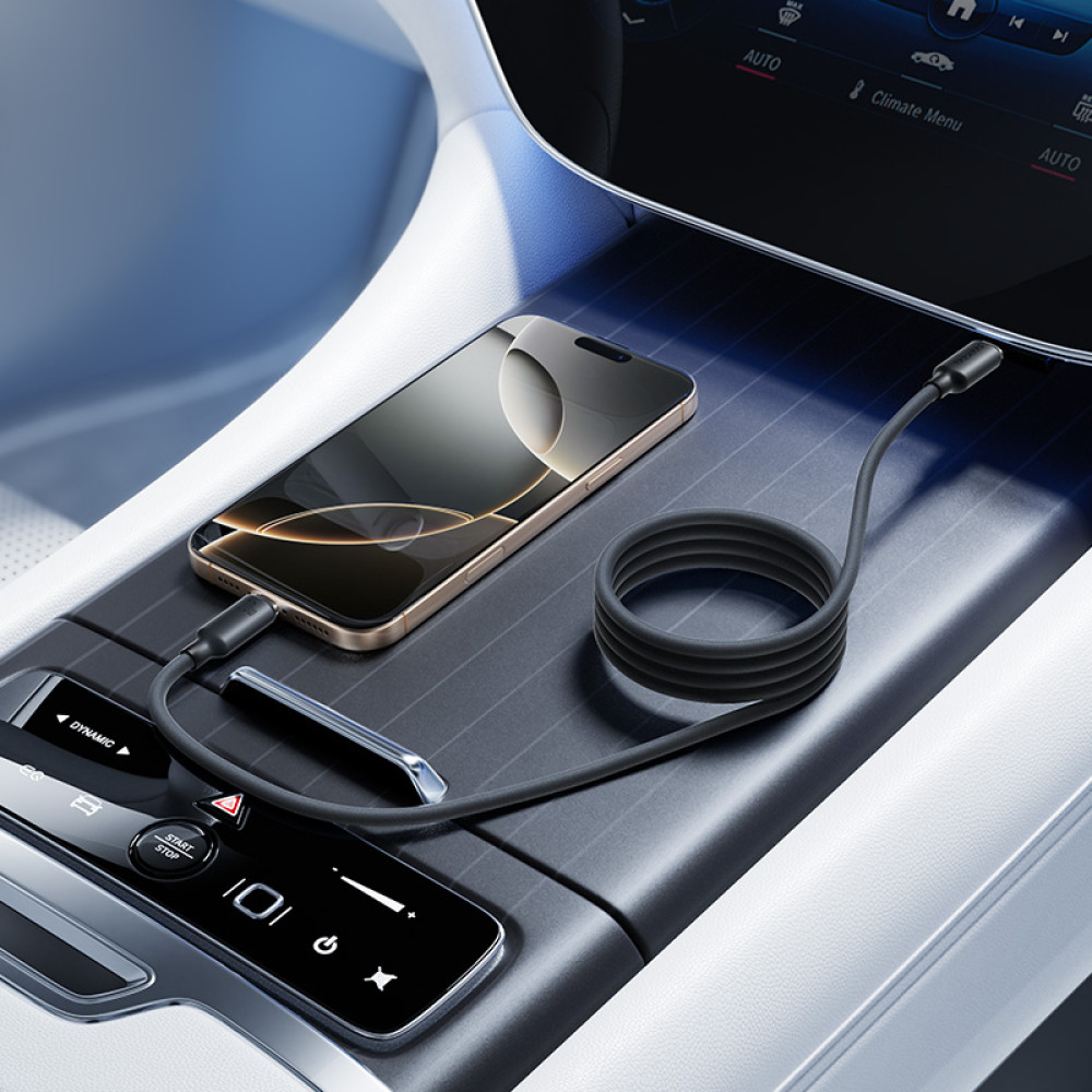 Data Cable Baseus Foamed Silicone Pro Magnetic Type-C to Type-C 100W 1m (E0426D00)