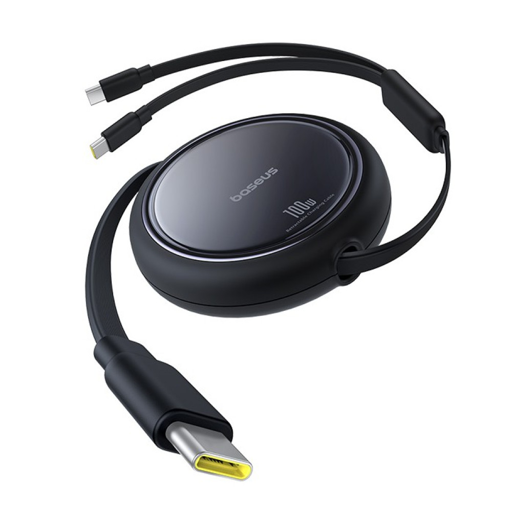 Data Cable Baseus Bright Mirror Series One-for-two Type-C+Type-C to Type-C 100W 1m (P10318602111-00)