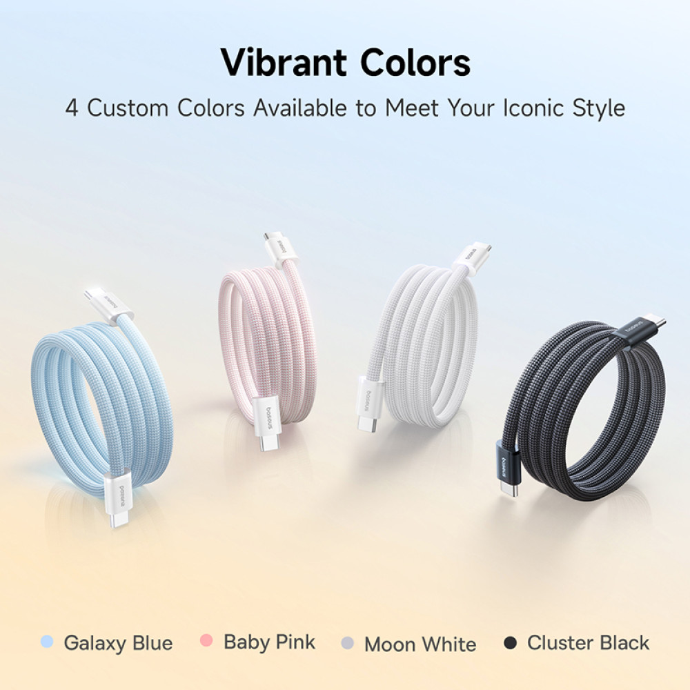 Data Cable Baseus Dynamic 4 Pro Type-C to Type-C 100W 1m (P10385200111-00)