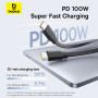 Data Cable Baseus Free2Pull Mini Retractable Type-C to Type-C+Type-C 100W 1.2m (E0415504)
