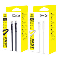 Data Cable Baseus New Braided Type-C to Type-C 100W 2m (E0426V02, E0426V00)