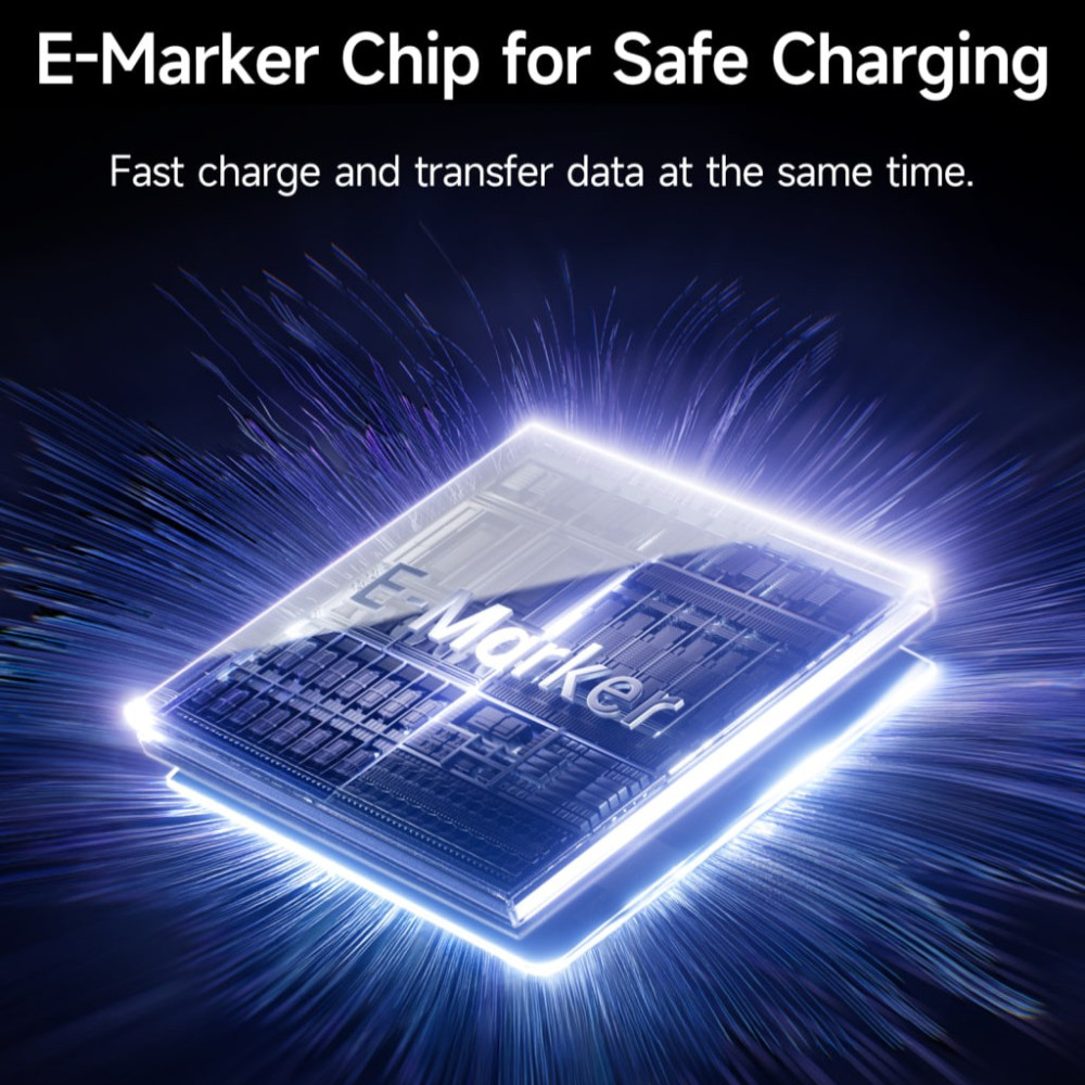 Data Cable Baseus New Braided Type-C to Type-C 100W 1m (E0426W00, E0426V01)