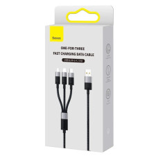 Data Cable Baseus StarSpeed 3-in-1 Micro+Lightning+Type-C 3.5A 1.2m 