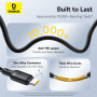 Data Cable Baseus Silky One-for-Three Type-C to Micro+Lightning+Type-C 100W 1.5m (P10377706123-00)